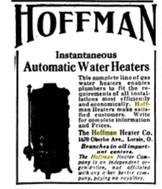 Antique Hoffman Water Heater