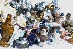 Lot of Eagle Statues