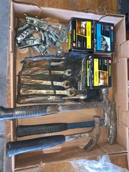 Assorted tools and building materials