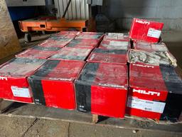 (17) cases of Hilti 24x7/8 in and 14x3/4 in self tapping fasteners