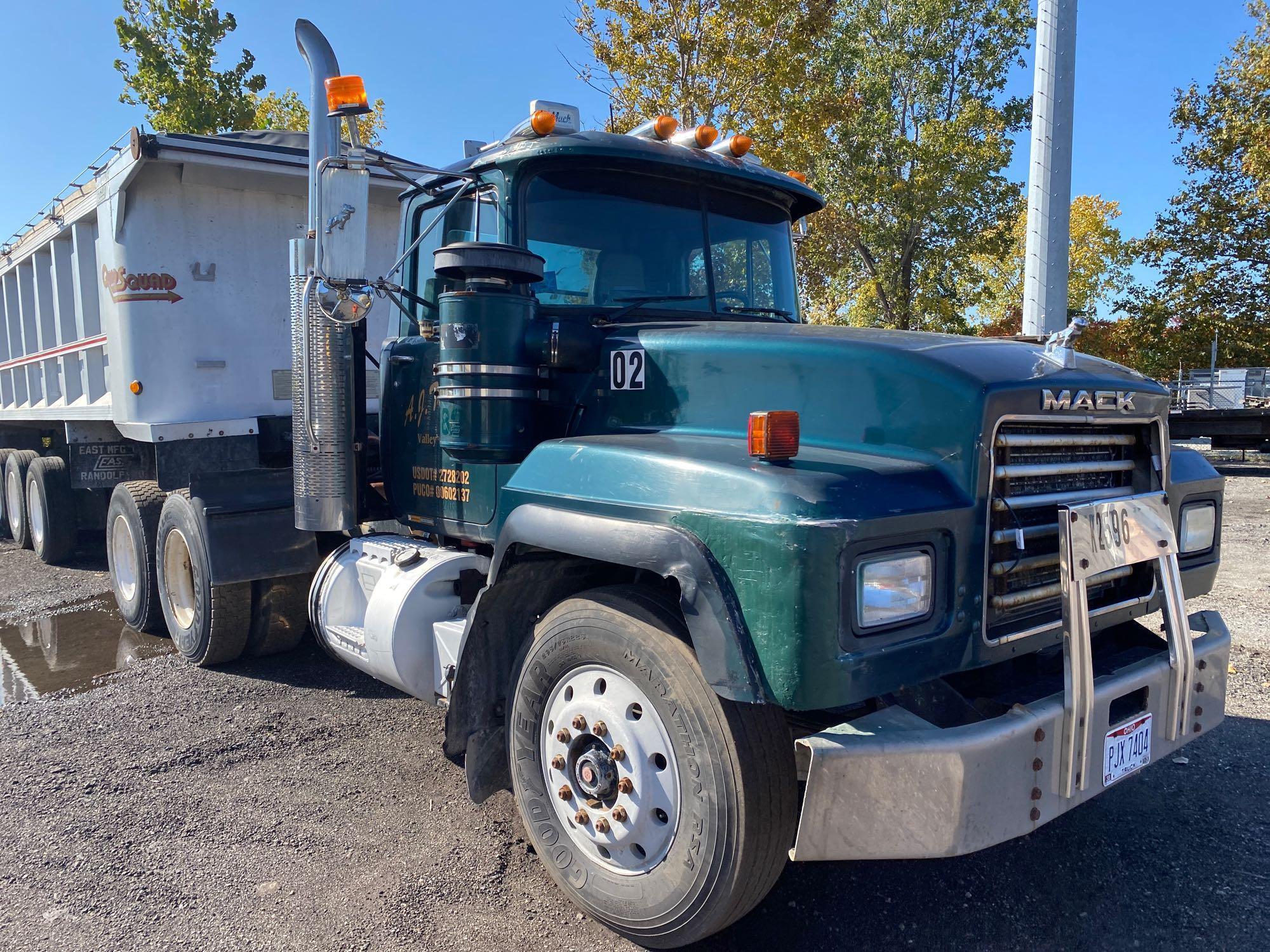 1999 Mack RD688S Tractor/Truck w/ East Co 24ft Aluminum Tri-Axle Dump Trailer-ALL ONE MONEY