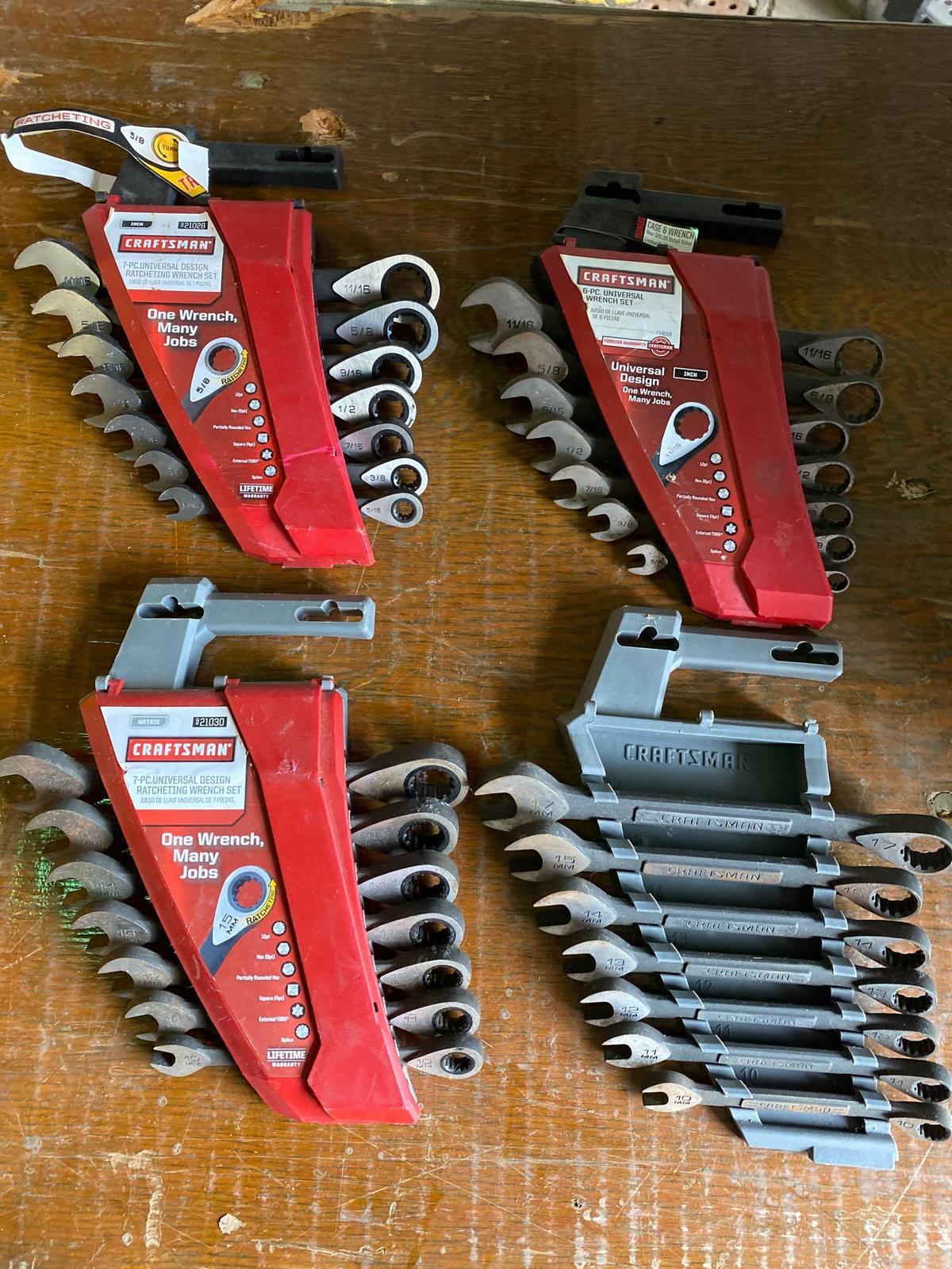 (4) Sets of Craftsman Wrenches-read
