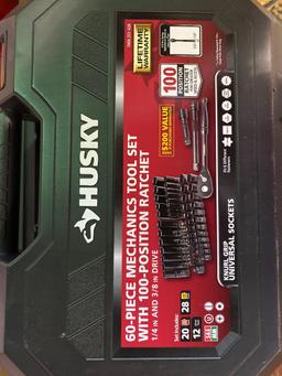 New unopened Husky 60 pc Mechanics Tool Set Sae/Metric