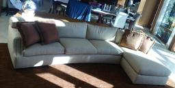 Gorgeous Cream Chaise Sectional