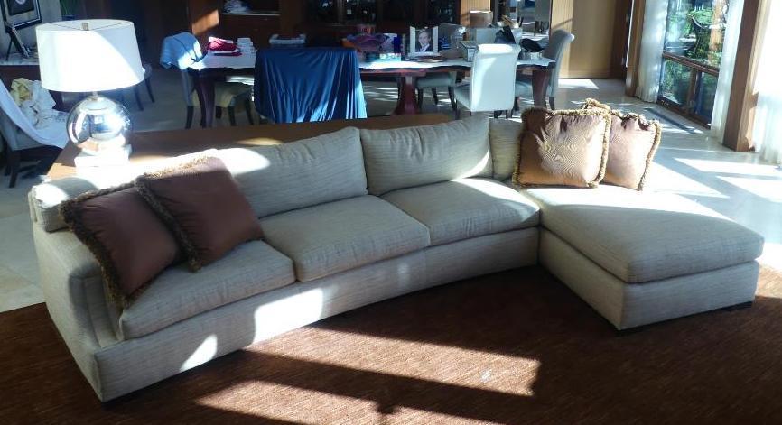 Gorgeous Cream Chaise Sectional