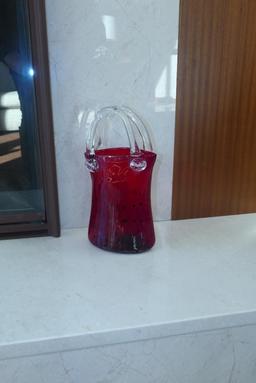 Red Glass Purse