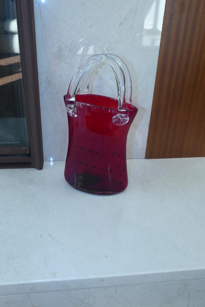 Red Glass Purse