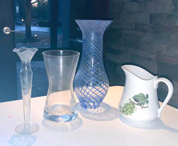 Patriotic Glass Vases