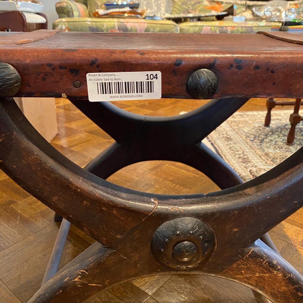 Primitive Leather Footstool