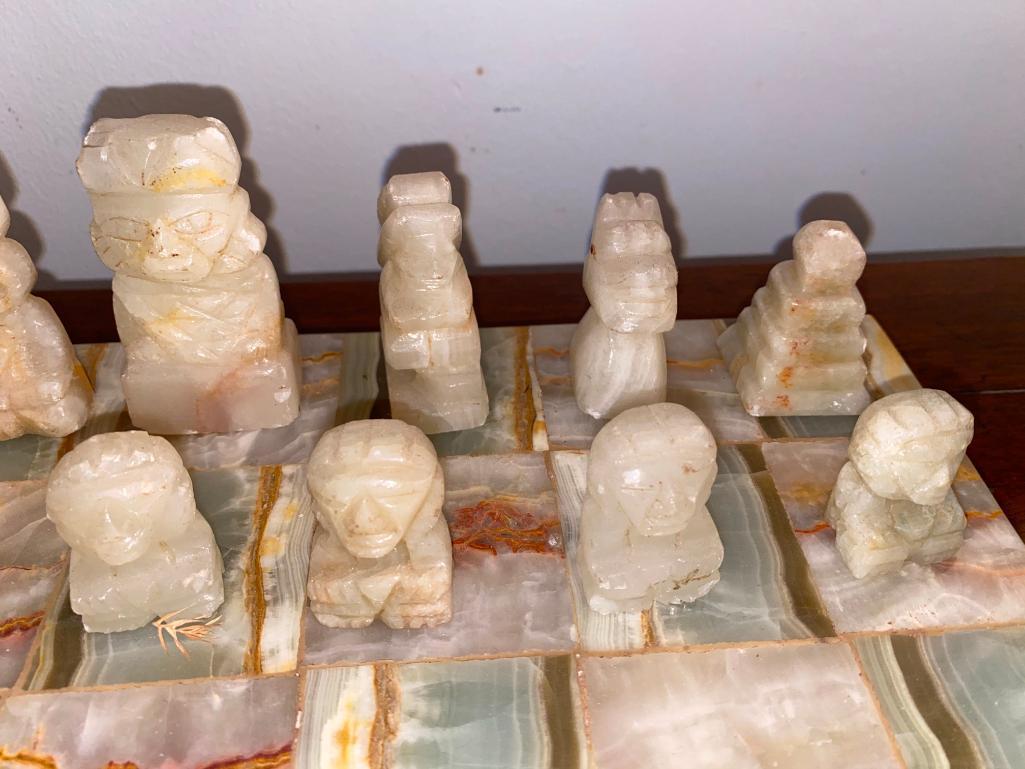 Beautiful Agate Chess Set