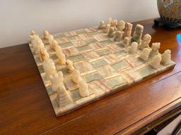 Beautiful Agate Chess Set