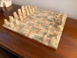 Beautiful Agate Chess Set
