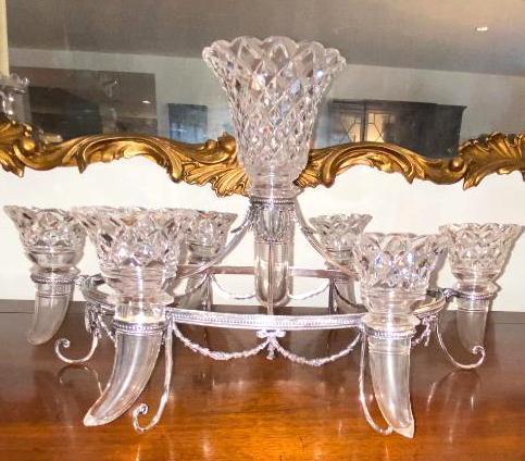 7 Vessel Floral Epergne