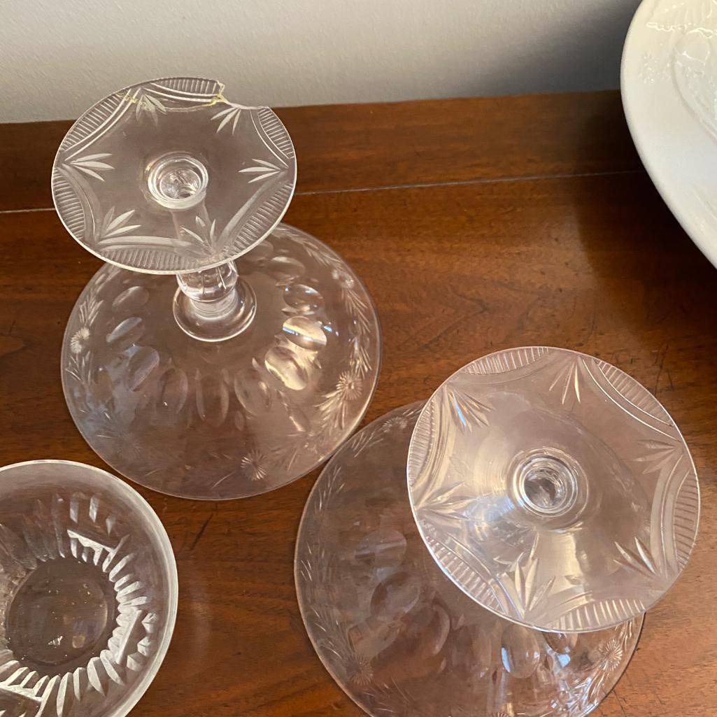 Lot of Crystal Glass Bowls