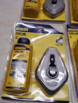 4- NEW Irwin Chalkline sets with chalk