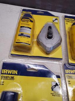 4- NEW Irwin Chalkline sets with chalk