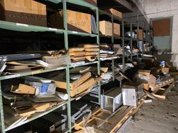 (20) sections of aluminum and metal vents, registers, louvers and more. All one money.