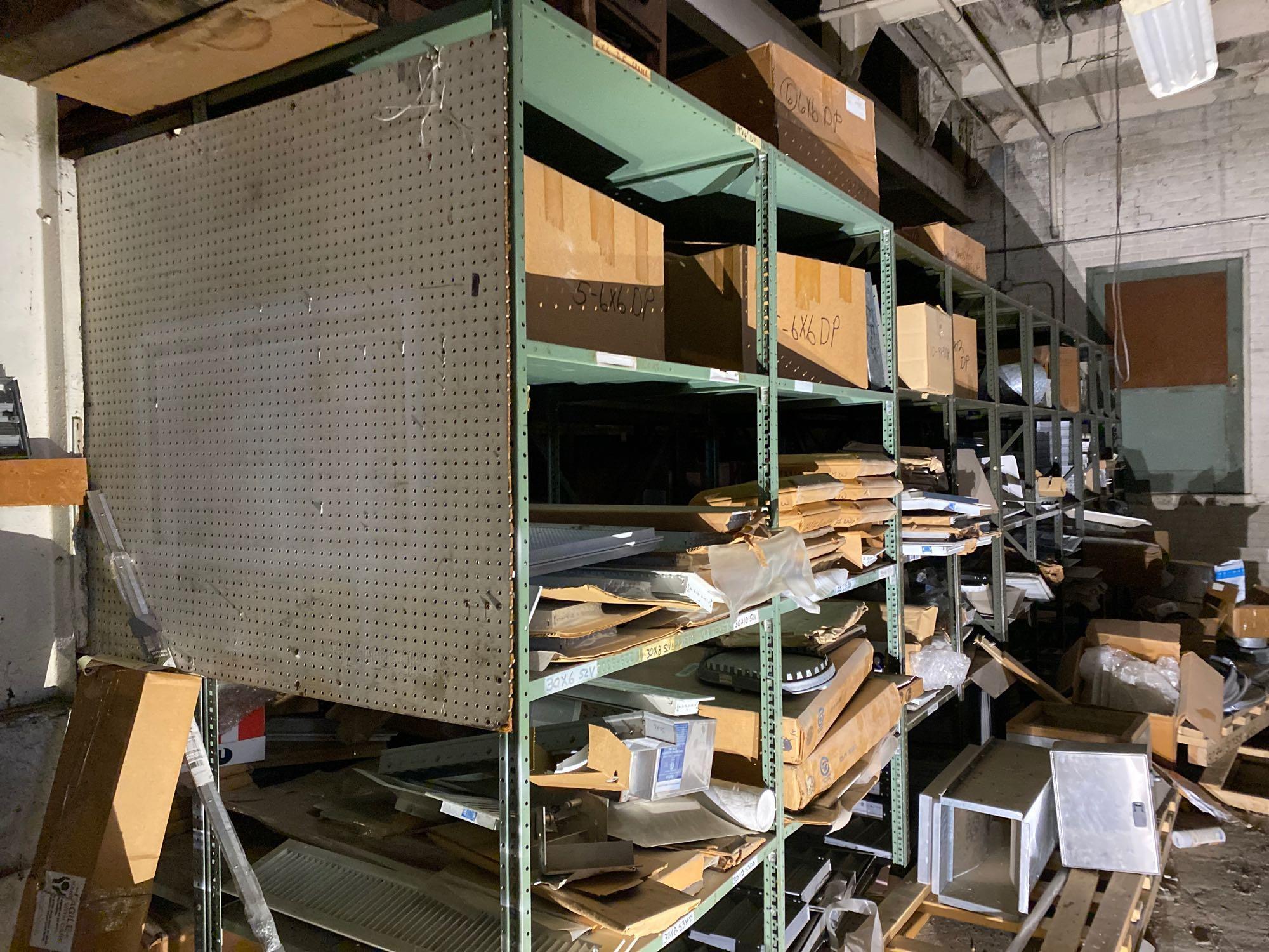 (20) sections of aluminum and metal vents, registers, louvers and more. All one money.