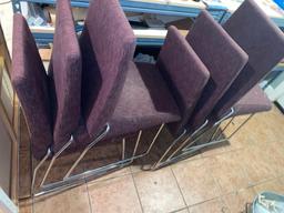 Chrome Based Upholstered Chairs (6)