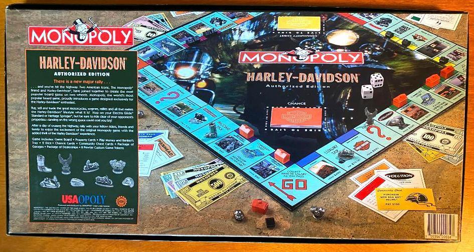 Harley Davison Monopoly Board Game by Parker Brothers - Authorized Edition