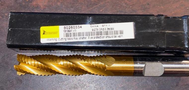 Interstate ..." Diam Coarse Pitch 2" LOC 4 Flute Cobalt Roughing Square End Mill - NEW in Package