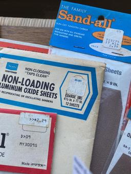 Vintage Craftsman and Sears Sandpaper- Awesome Packakging