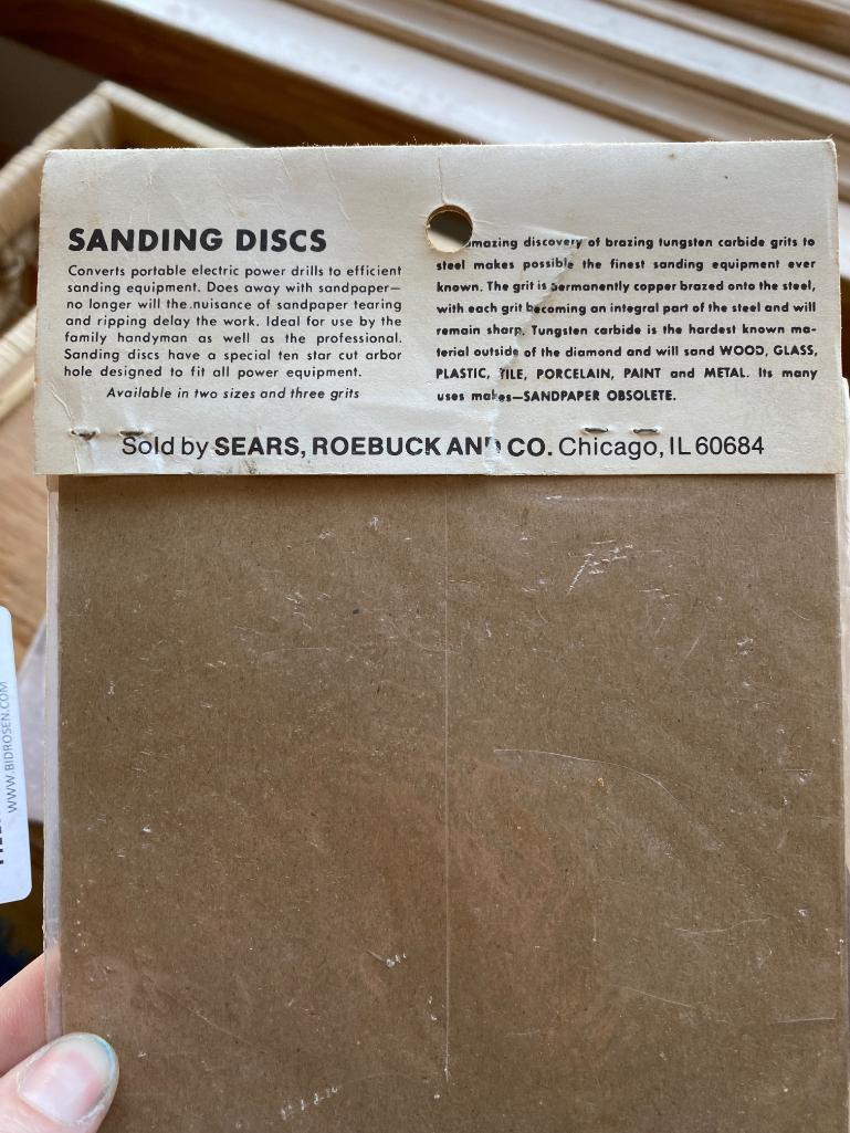 Vintage Craftsman and Sears Sandpaper- Awesome Packakging