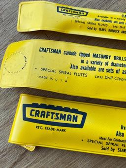 Vintage Craftsman Drill Bits-Original Packaging