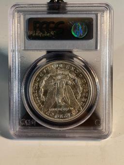 1882S Morgan Silver Dollar, graded MS63 by PCGS