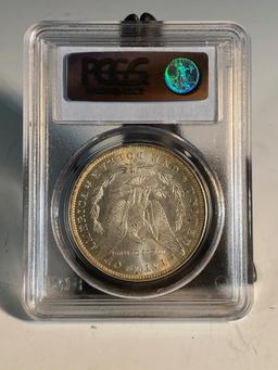 1885O Morgan Silver Dollar, graded MS64 by PCGS