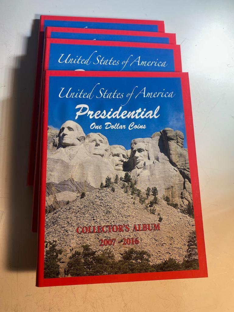 4- NEW Presidential Dollar coin folders