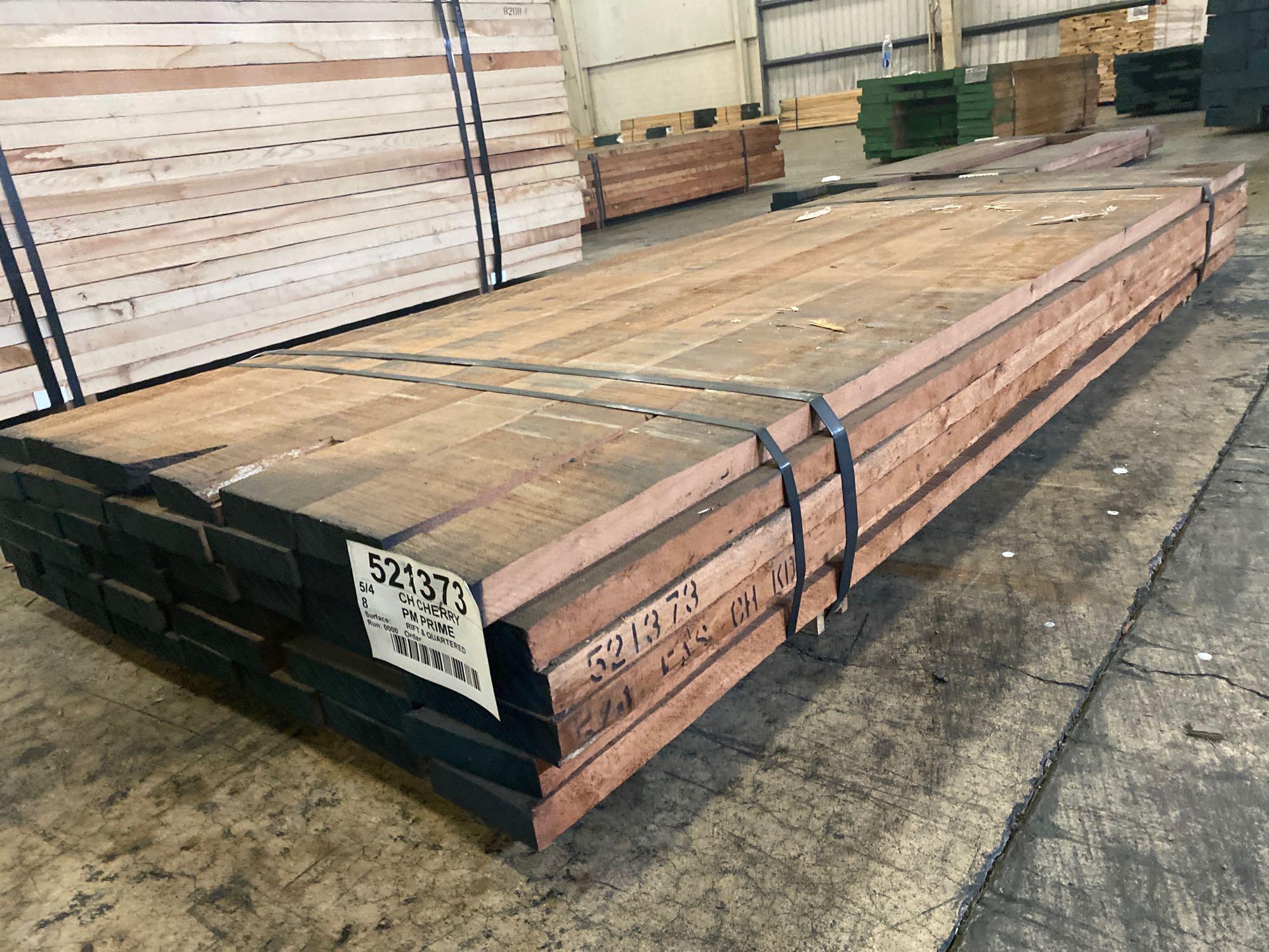 Approx 48 pcs of Prime Cherry Lumber, 5/4 thick