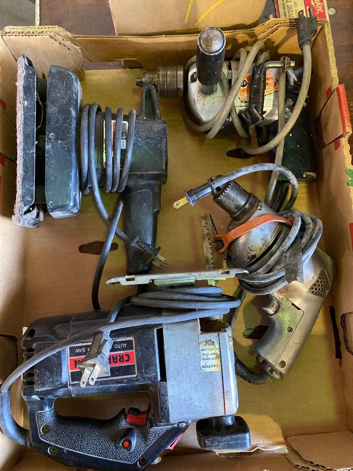 Group Lot of (4) Assorted 110v Power Tools.