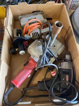 Assorted Power Tools-Hole Hawg, Sander & Drill. 110v