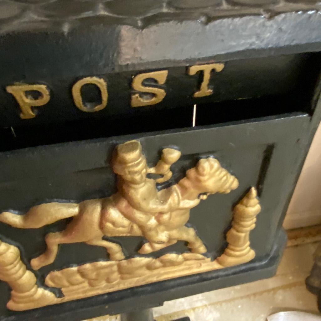 Full Size Cast Iron "post" Mailbox