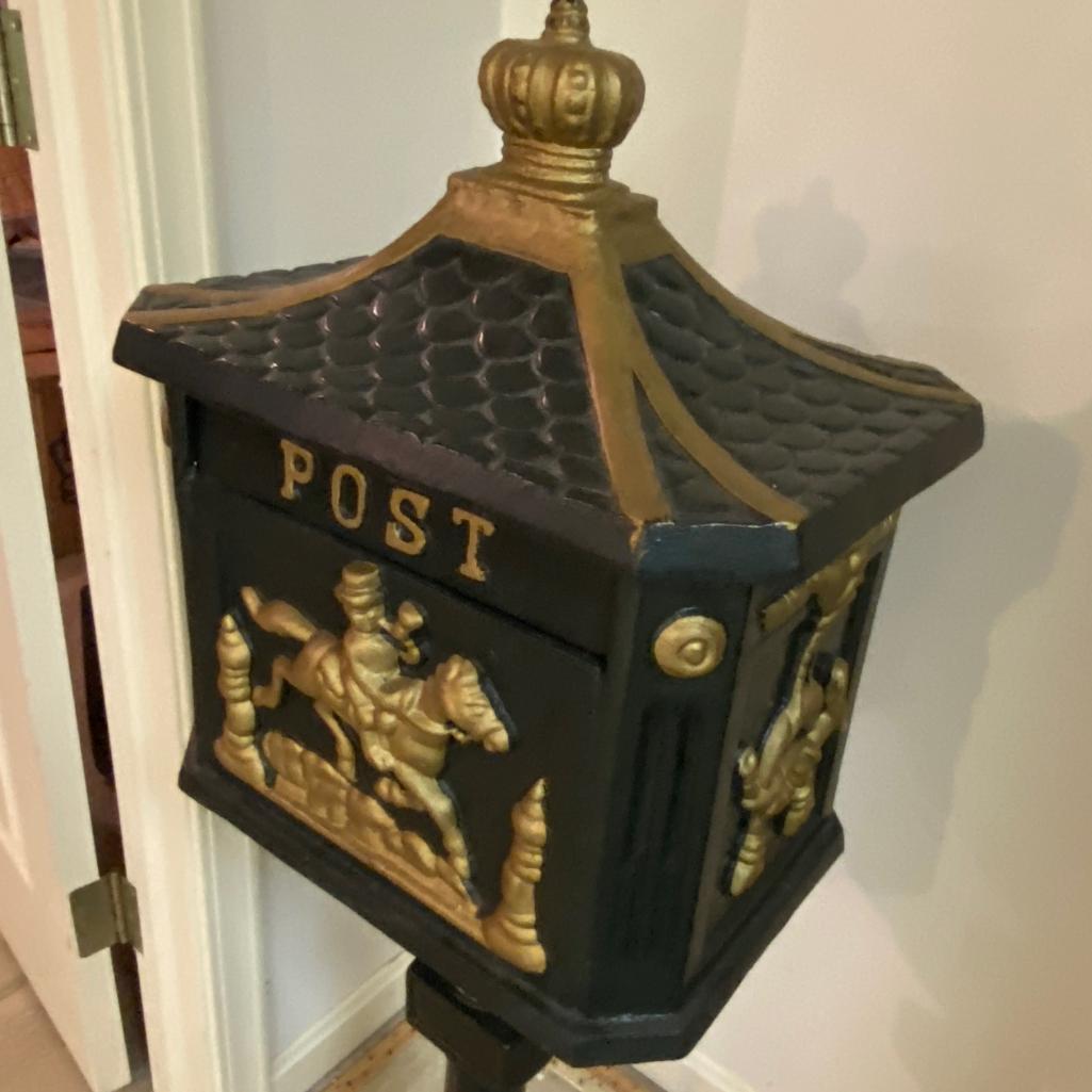 Full Size Cast Iron "post" Mailbox