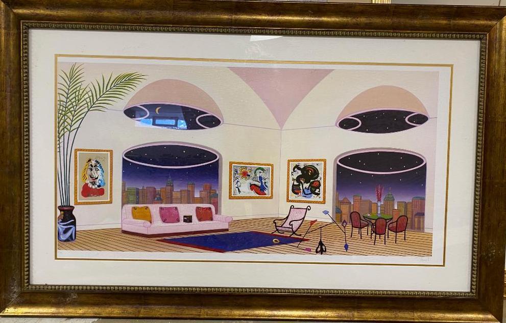 Francois Fanch "The Oval Lounge" Seriolithograph