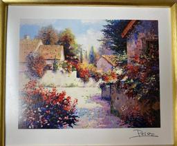 Alex Perez - Village View III - Seriolithograph - Signed