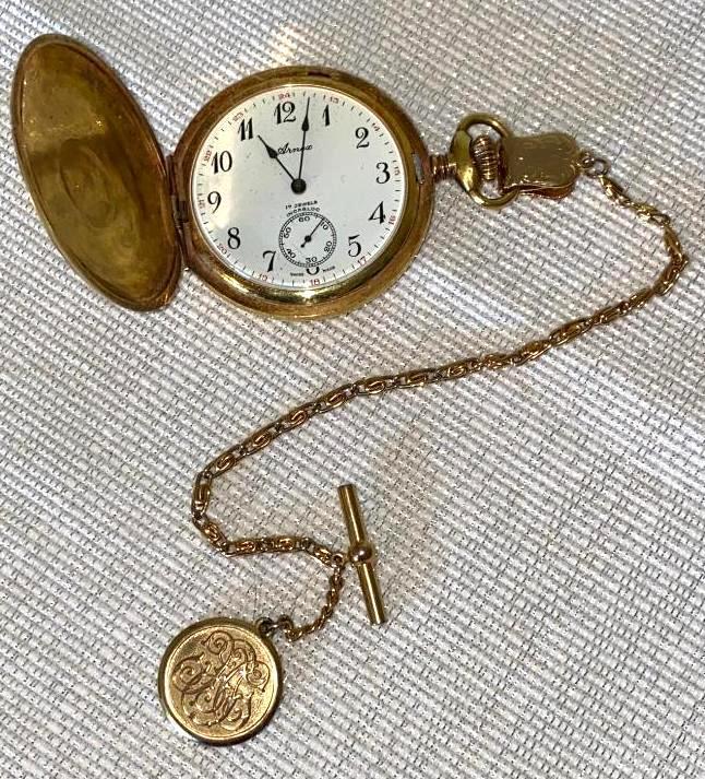 Arnex 17 Jewels Incabloc Vintage Swiss Made Pocket Watch