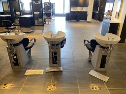 3 X HAIR WASHING STATIONS