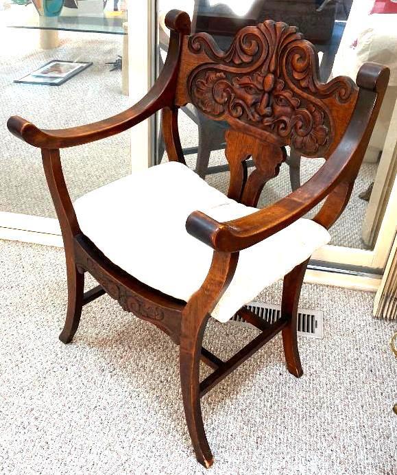 Carved Wood Chair