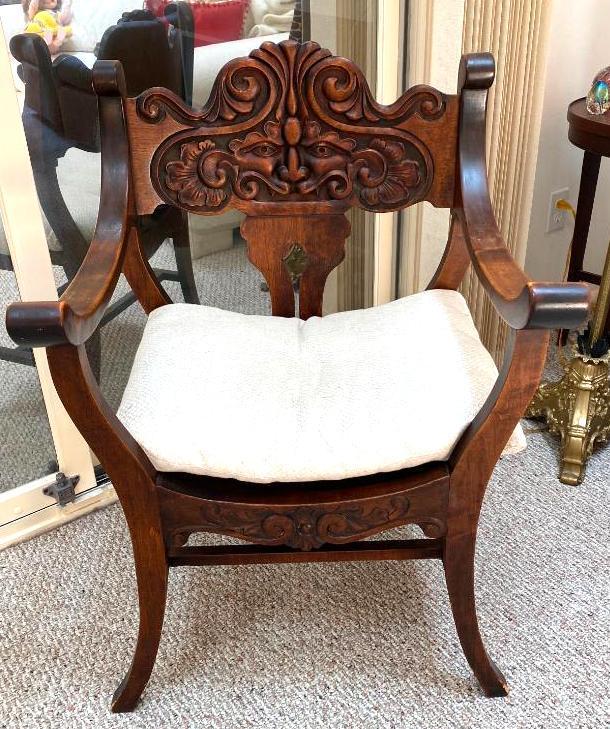 Carved Wood Chair