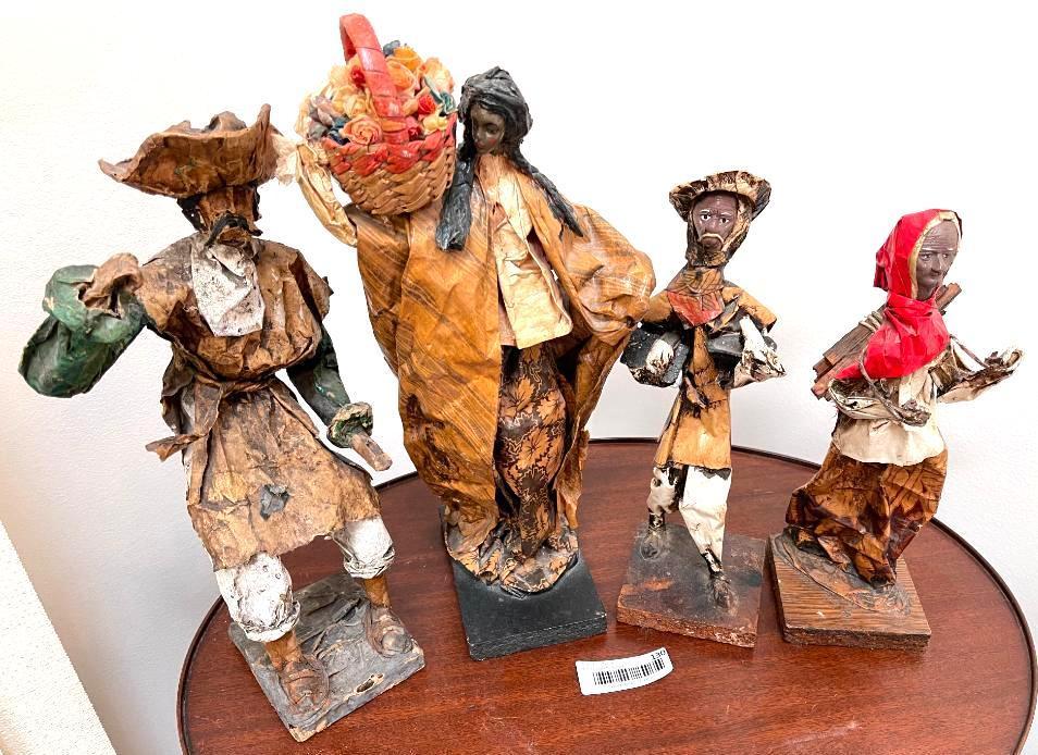 Captain Hook and Polynesians in Paper Mache Medium