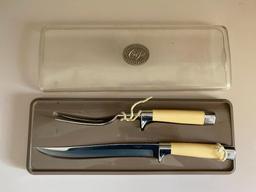 Charles D. Briddell, Inc. Steelsmiths..."Carvel Hall" Boxed Carving Set