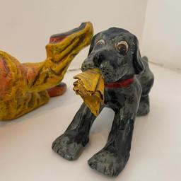 Papier-Mache Clown and Dog