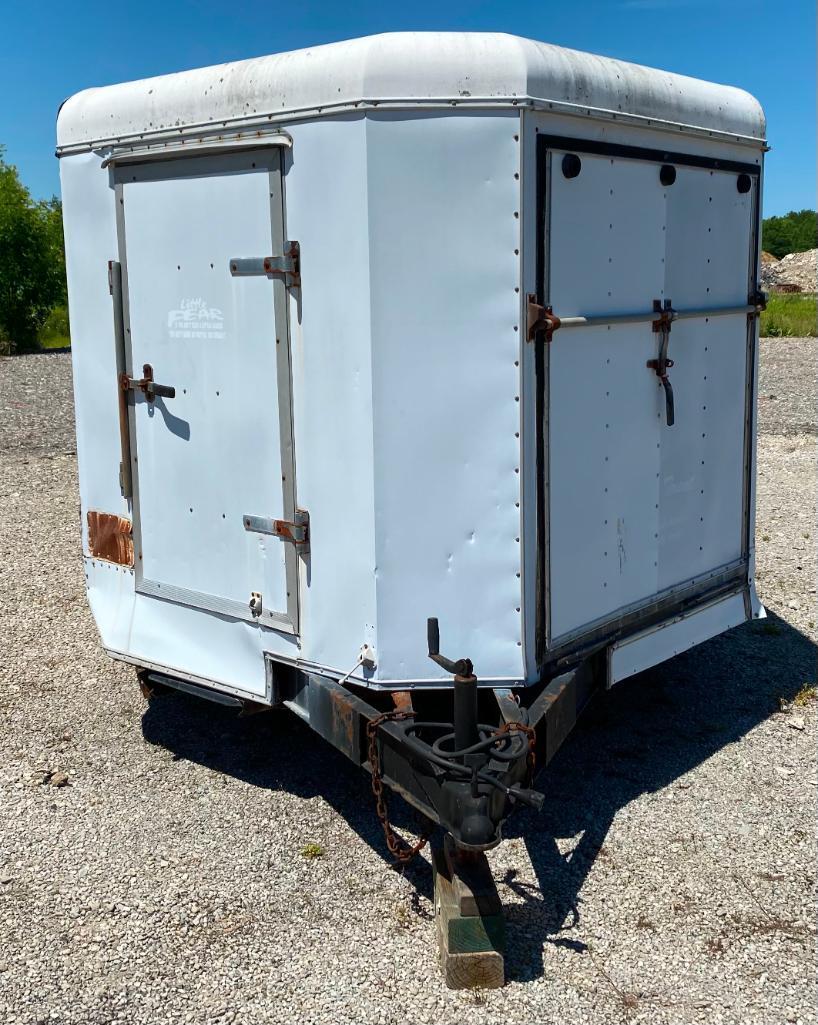 24ft Trailer with Interior Shelves and Multiple Doors