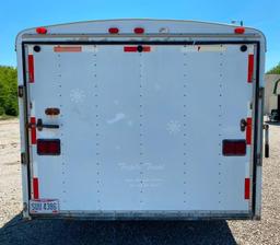 24ft Trailer with Interior Shelves and Multiple Doors