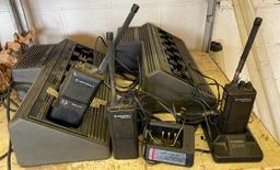 Lot of Motorola 2-way Radios and Charging Stations