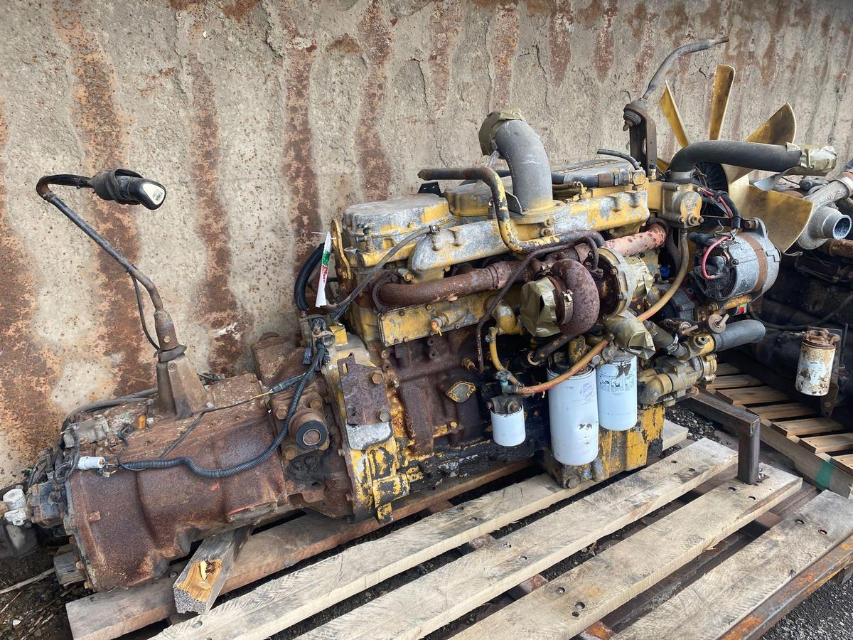 Caterpillar 3176-6 cyl Diesel Engine w/ Eaton Fuller Transmission