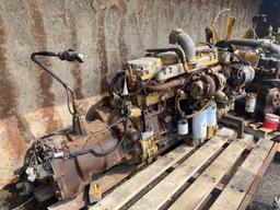 Caterpillar 3176-6 cyl Diesel Engine w/ Eaton Fuller Transmission